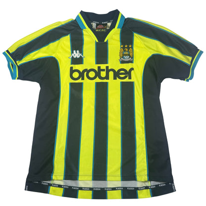 Front of Manchester City 1998/1999 away football shirt, size XL