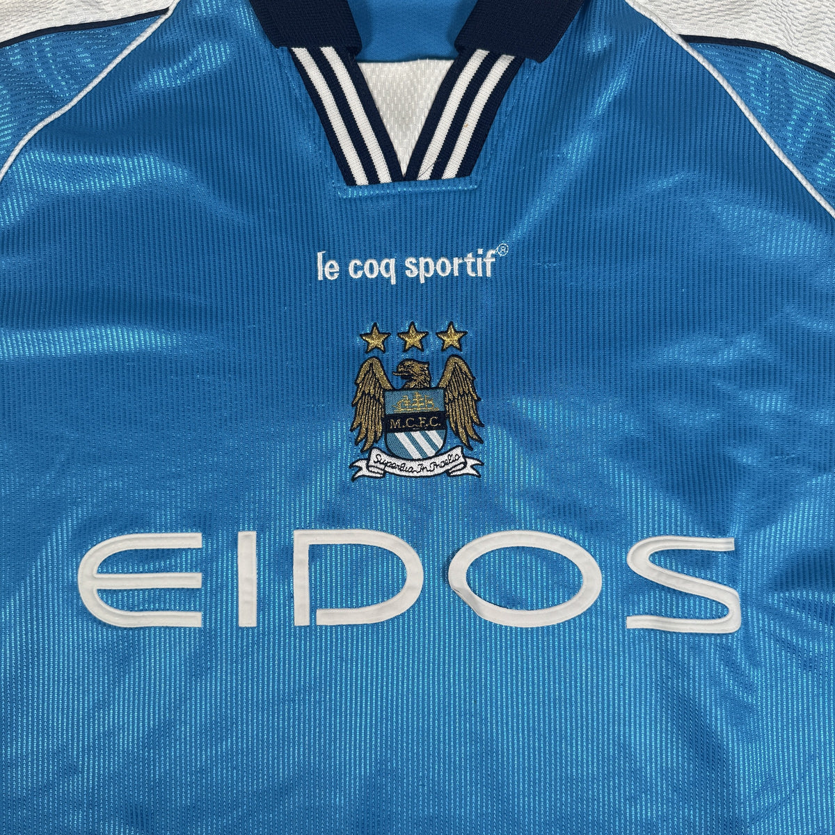 Manchester City 1999/2000/2001 Home Football Shirt Large