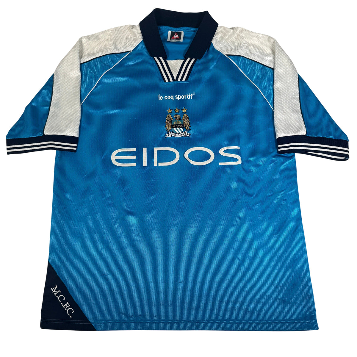 Manchester City 1999/2000/2001 Home Football Shirt Large