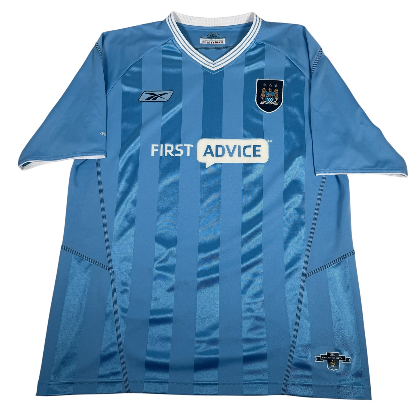 Manchester City 2003/2004 Home Football Shirt Large – Football Shirt Kingdom