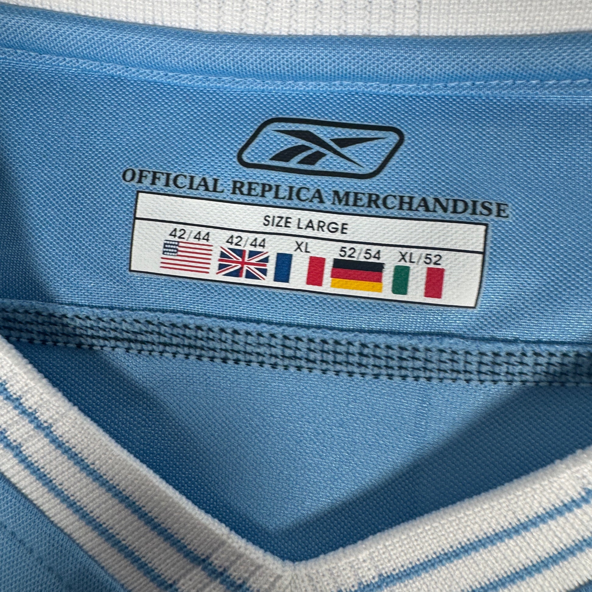 Manchester City 2003/2004 Home Football Shirt Large – Football Shirt Kingdom