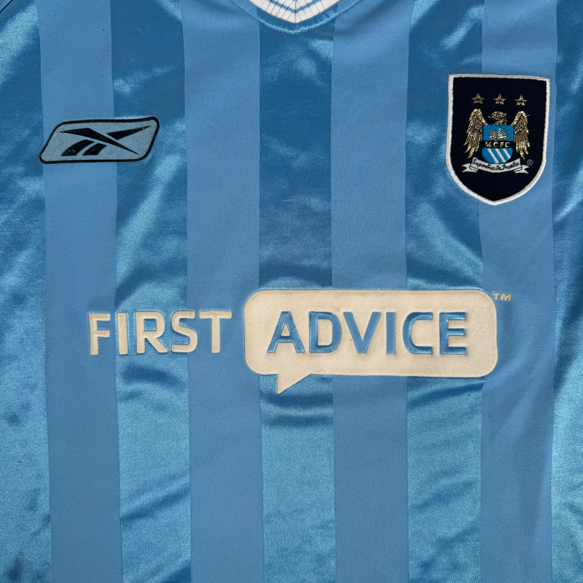 Manchester City 2003/2004 Home Football Shirt Large – Football Shirt Kingdom
