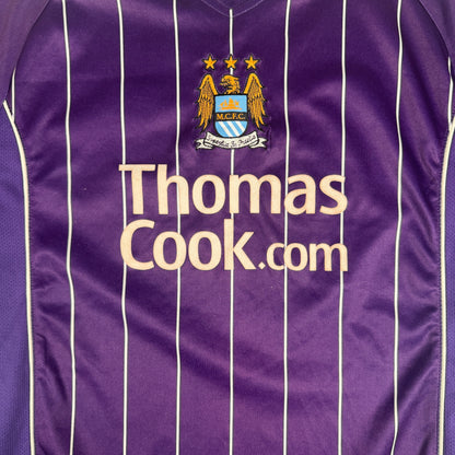Manchester City 2007/2008 Away Football Shirt Large — front close-up