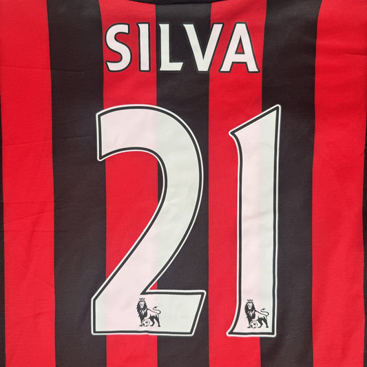Silva 21 Manchester City 2011/2012 Away Football Shirt XL