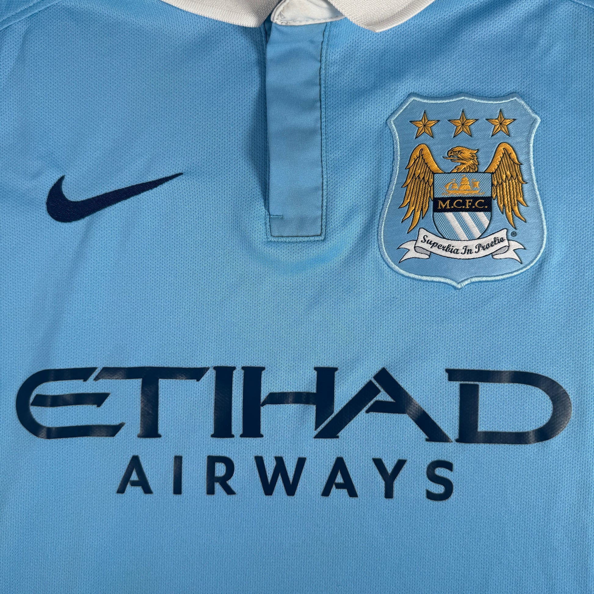 Manchester City 2015/2016 Home Football Shirt Small – Football Shirt Kingdom
