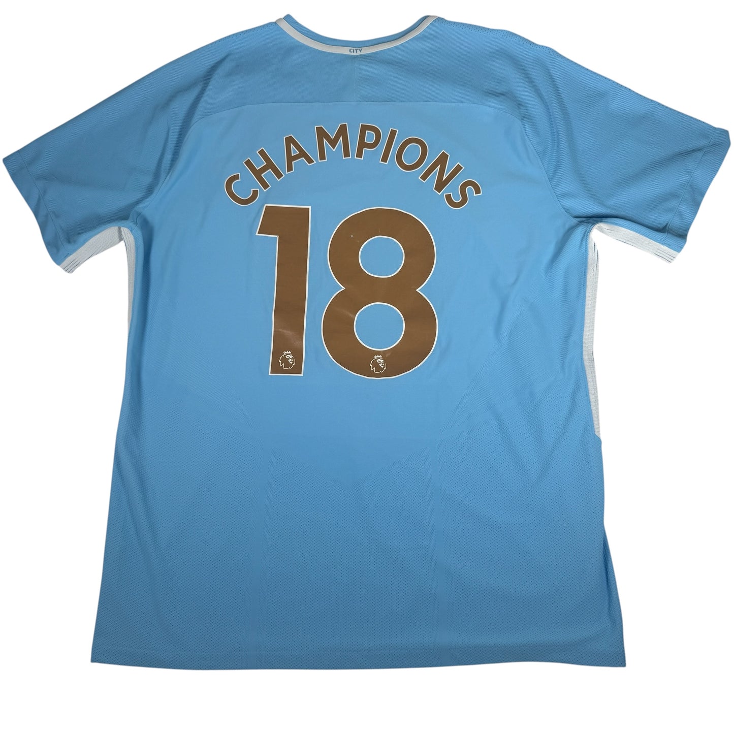 Manchester City 2017/2018 Home Player Spec Football Shirt 2XL – Football Shirt Kingdom