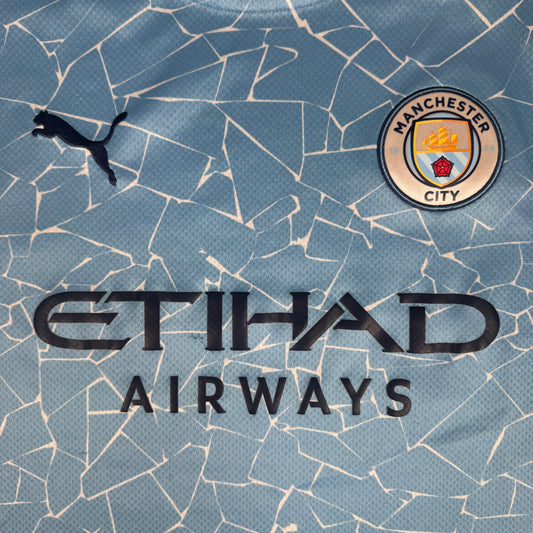 Manchester City 2020/2021 Home Football Shirt Medium – Football Shirt Kingdom