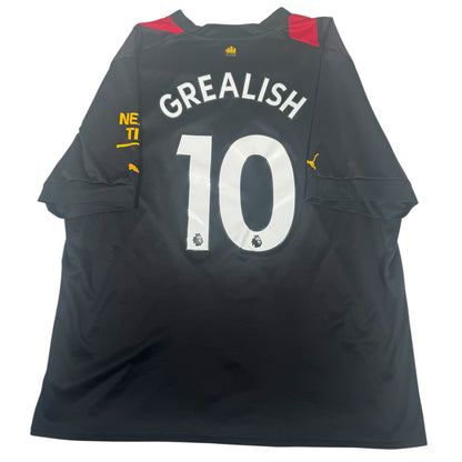 GREALISH 10 Manchester City 2022/2023 Away Football Shirt 3XL — full back view