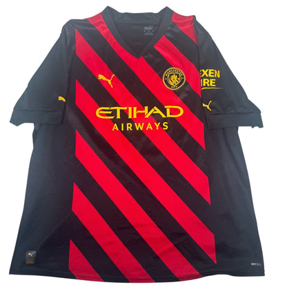 GREALISH 10 Manchester City 2022/2023 Away Football Shirt 3XL — full front view