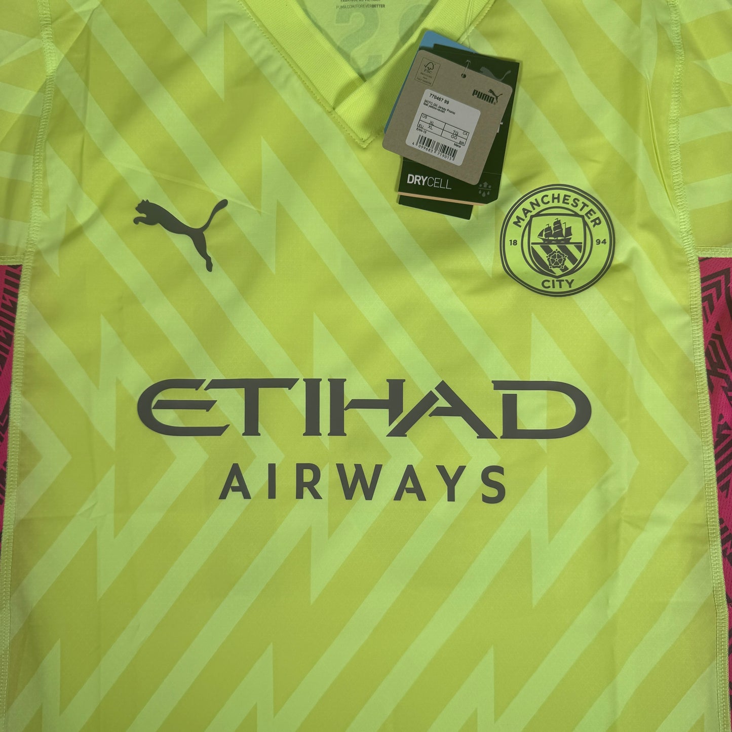 EDERSON Manchester City 2023/2024 Ultraweave Goalkeeper Football Shirt XL BNWT – Football Shirt Kingdom
