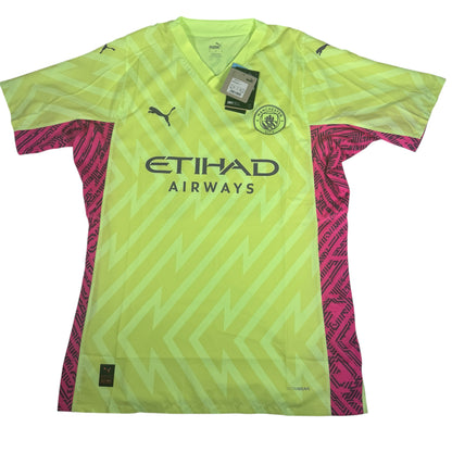 EDERSON Manchester City 2023/2024 Ultraweave Goalkeeper Football Shirt XL BNWT — full front view