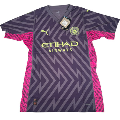 EDERSON Manchester City 2023/2024 Ultraweave Goalkeeper Football Shirt XL BNWT — full front view