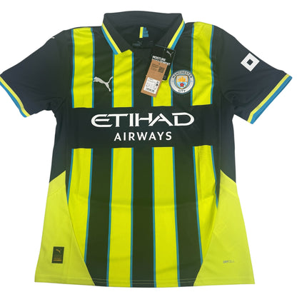 HAALAND 9 Manchester City 2024/2025 Away Football Shirt Medium BNWT — full front view