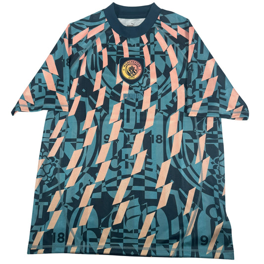 Front of Manchester City 2024/2025 leisure football shirt, size Medium