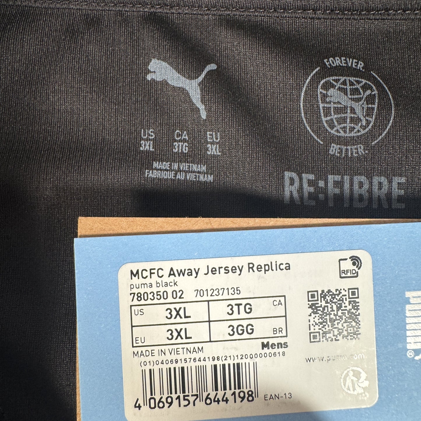 Manchester City 2025/2026 Away Football Shirt 3XL BNWT