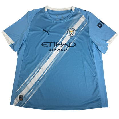 Front of Manchester City 2025/2026 home football shirt, size 3XL