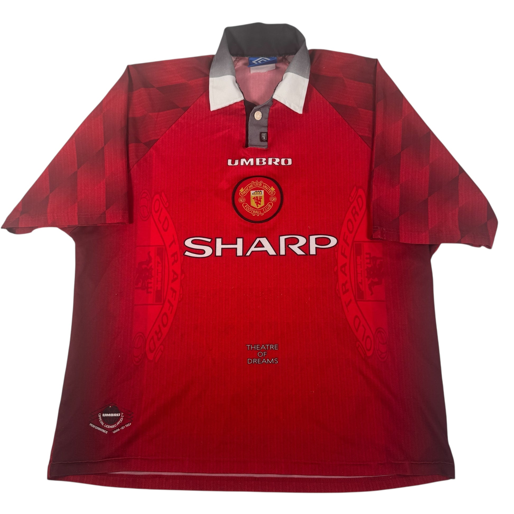 Manchester United 1996/1997/1998 Home Football Shirt 2XL – Football Shirt Kingdom