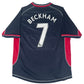 Beckham 7 Manchester United 2000/2001 Third Football Shirt Medium