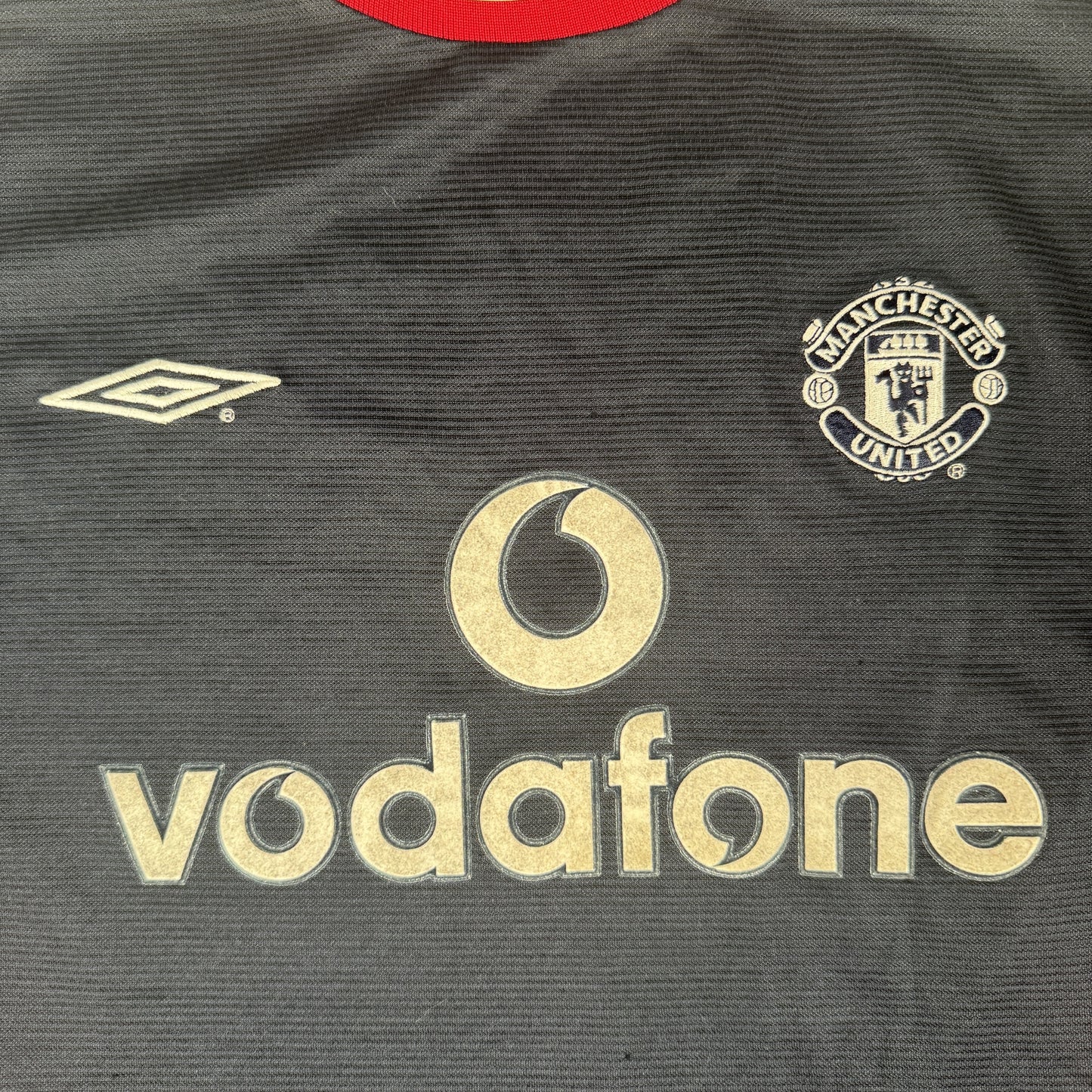 Beckham 7 Manchester United 2000/2001 Third Football Shirt Medium