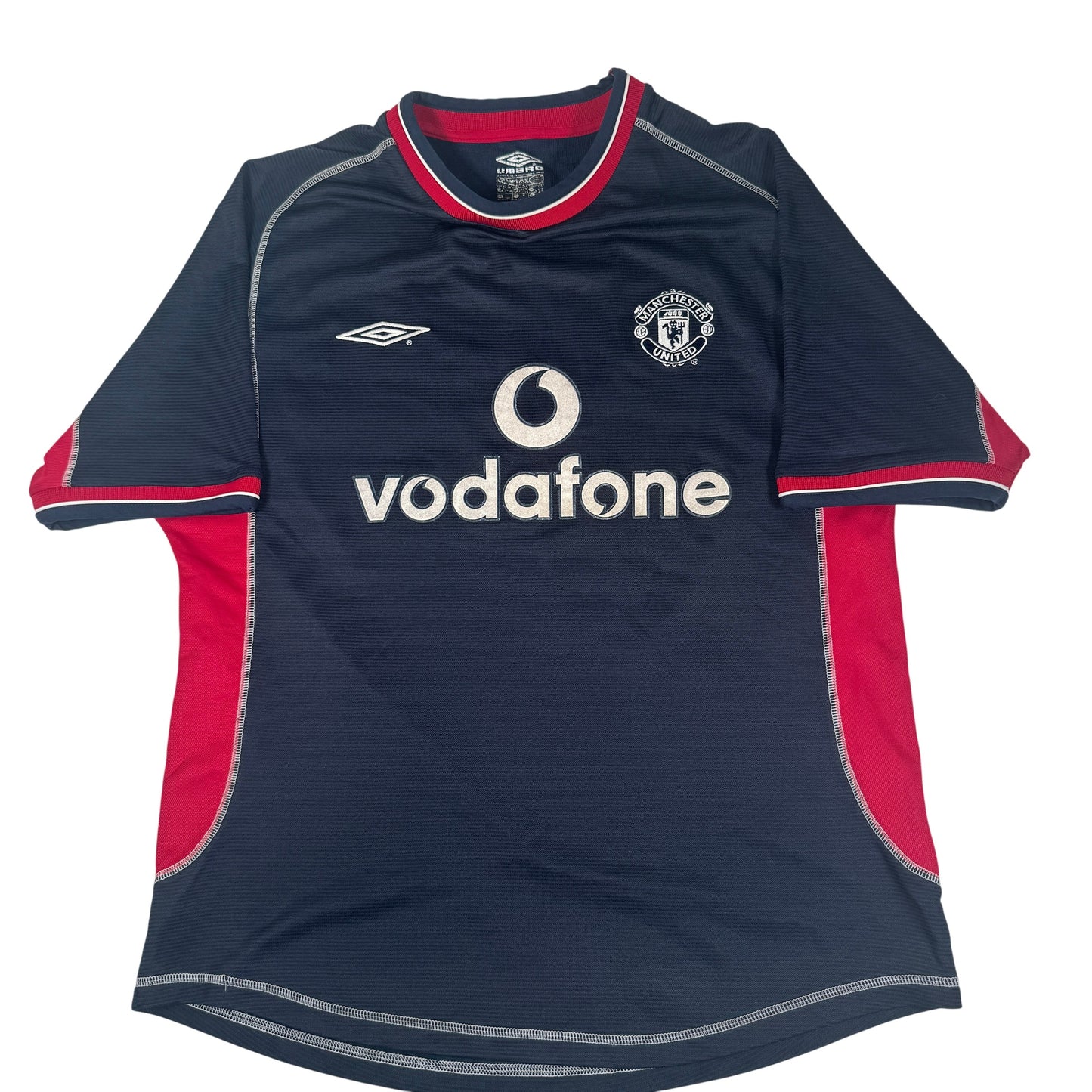 Beckham 7 Manchester United 2000/2001 Third Football Shirt Medium