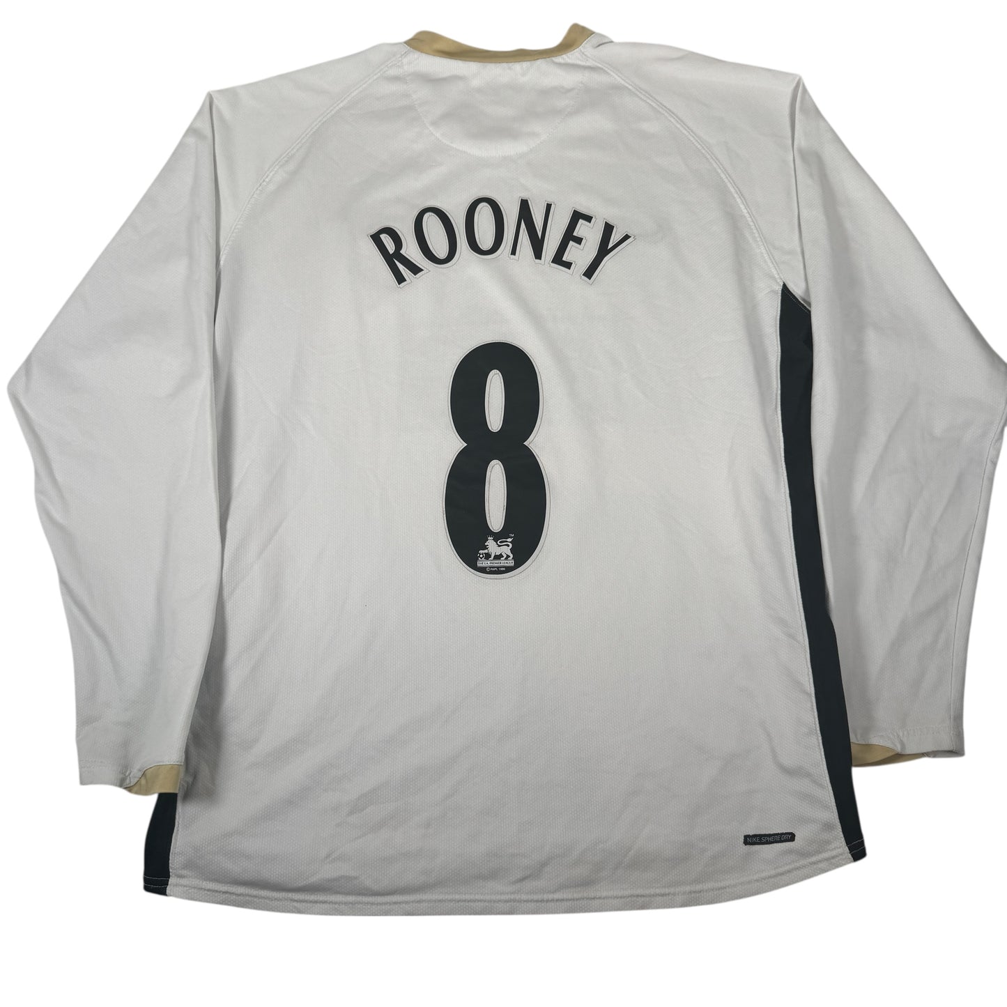 ROONEY 8 Manchester United 2006/2007/2008 Away LongSleeve Football Shirt 2XL XXL – Football Shirt Kingdom
