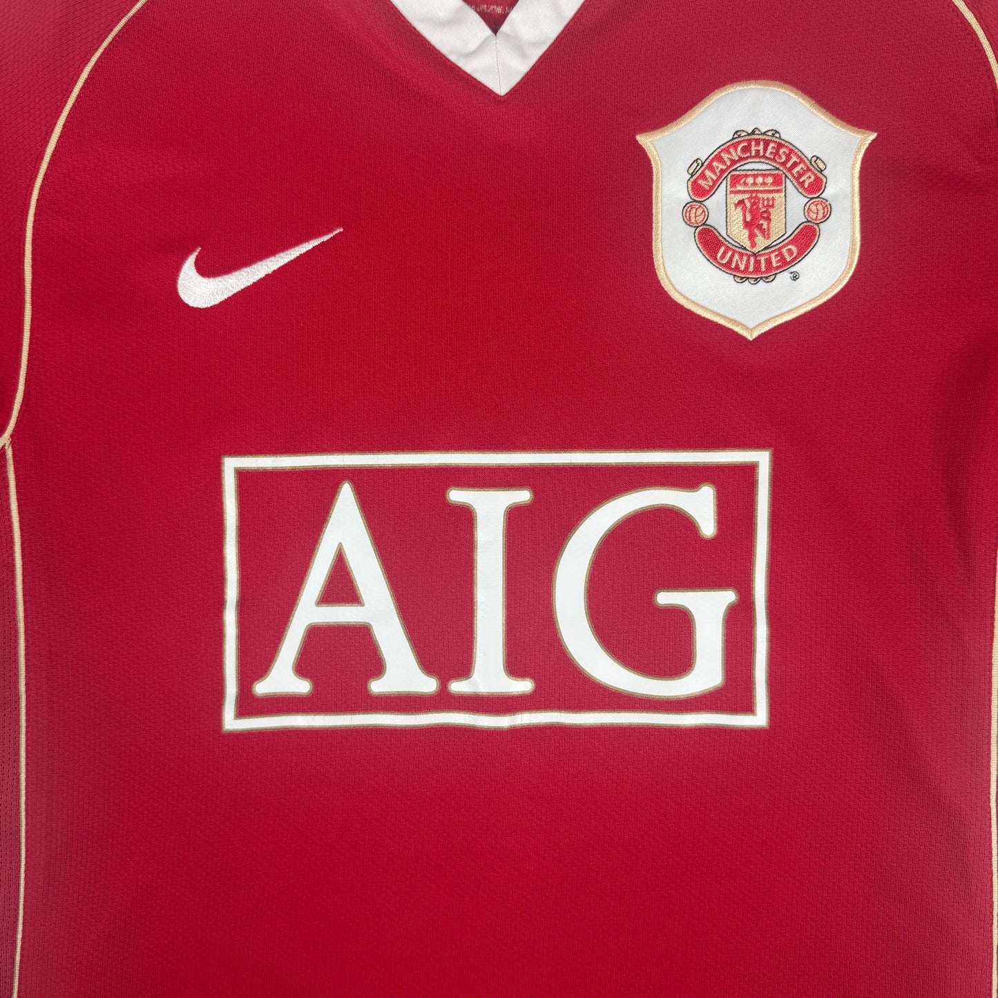 Manchester United 2006/2007 Home Football Shirt Small – Football Shirt Kingdom