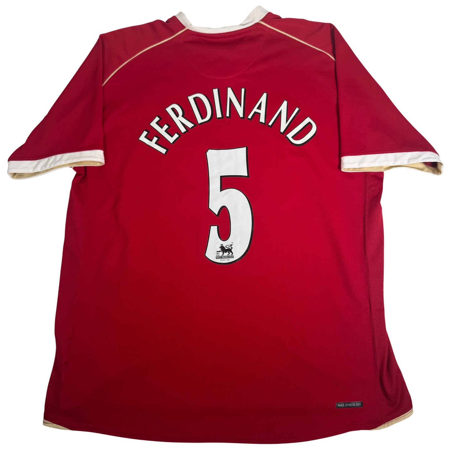 Ferdinand 5 Manchester United 2006/2007 Home Football Shirt XL