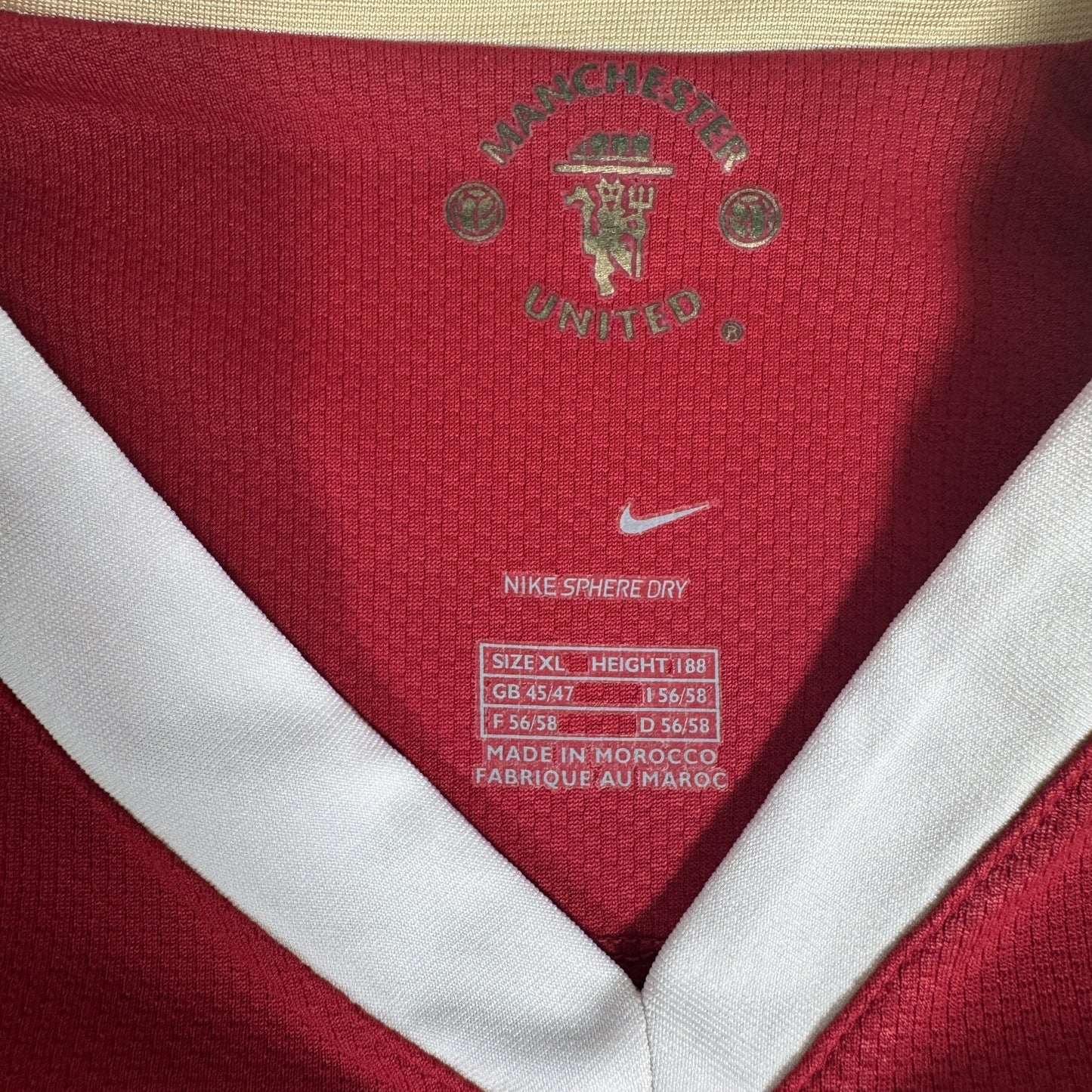 Ferdinand 5 Manchester United 2006/2007 Home Football Shirt XL