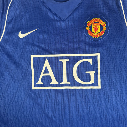 Manchester United 2007/2008/2009 Goalkeeper Long Sleeve Football Shirt Medium