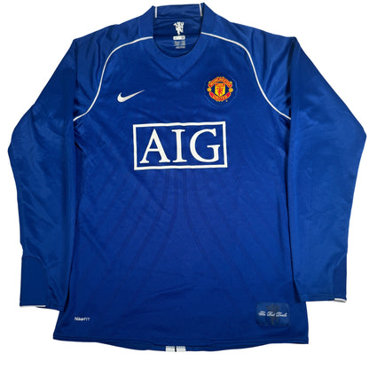 Manchester United 2007/2008/2009 Goalkeeper Long Sleeve Football Shirt Medium