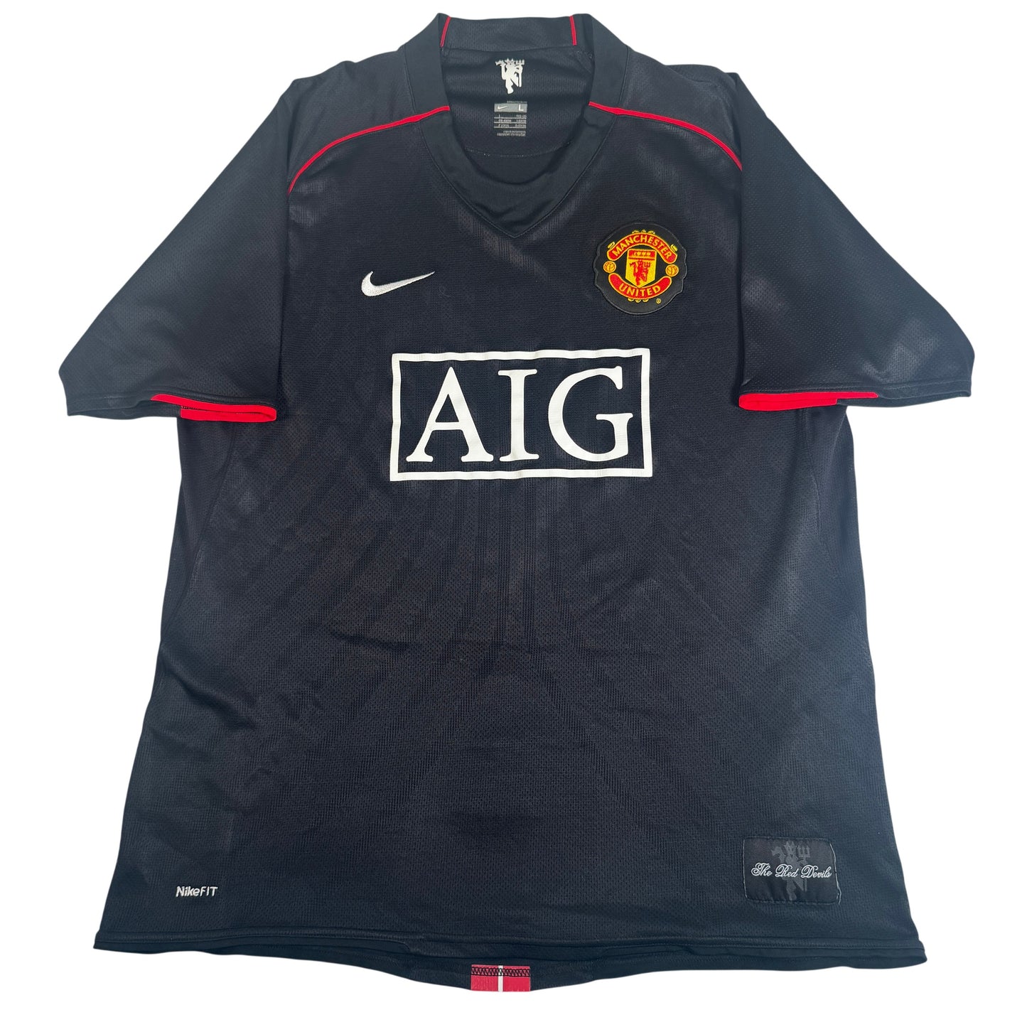 Manchester United 2007/2008 Away Football Shirt Large