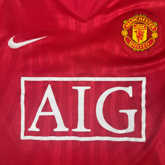 Manchester United 2007/2008/2009 Home Football Shirt Small – Football Shirt Kingdom