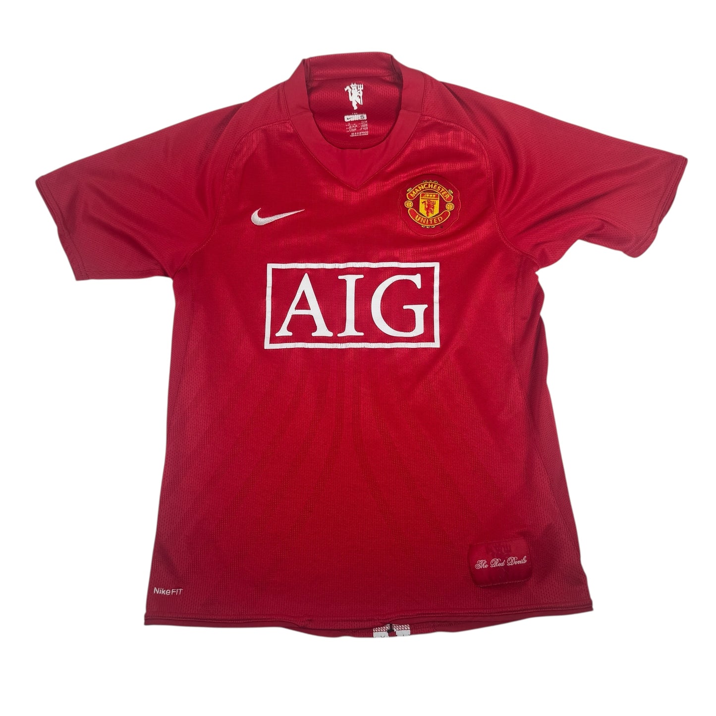 Manchester United 2007/2008/2009 Home Football Shirt Small – Football Shirt Kingdom