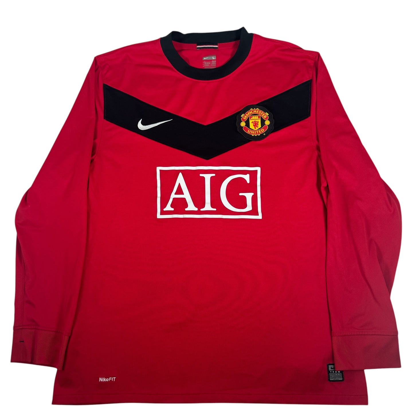 Manchester United 2009/2010 Home Long Sleeve Football Shirt Large – Football Shirt Kingdom