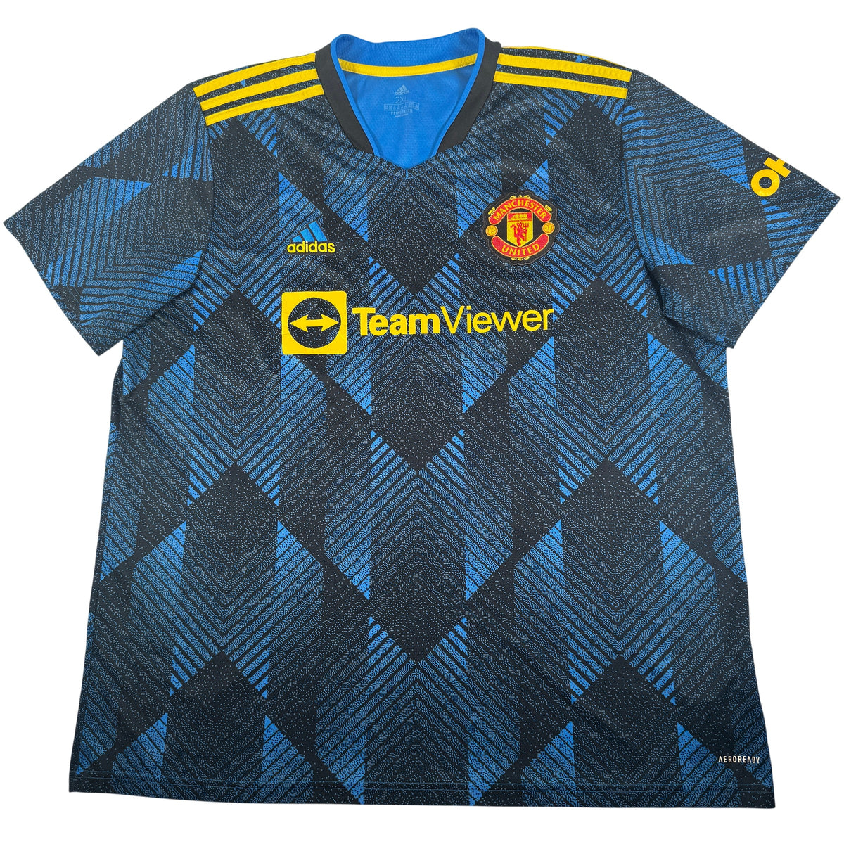 Front of Manchester United 2021/2022 third football shirt, size XXL