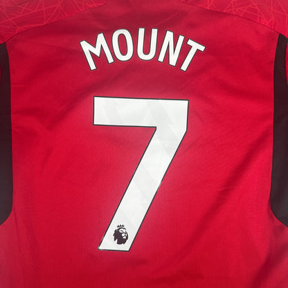 MOUNT 7 Manchester United 2023/2024 Home Football Shirt XL — back close-up