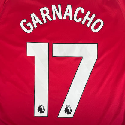 GARNACHO 17 Manchester United 2024/2025 Home Football Shirt XL — back close-up