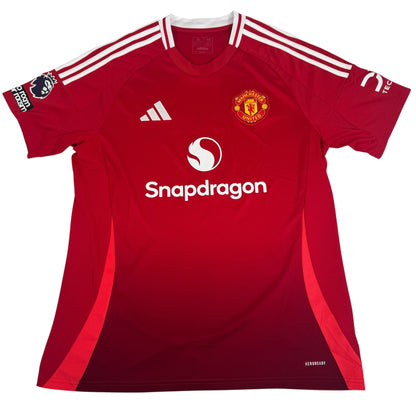GARNACHO 17 Manchester United 2024/2025 Home Football Shirt XL — full front view