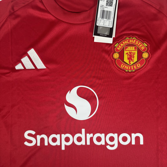 Manchester United 2024/2025 Home Long Sleeve Football Shirt XXL BNWT