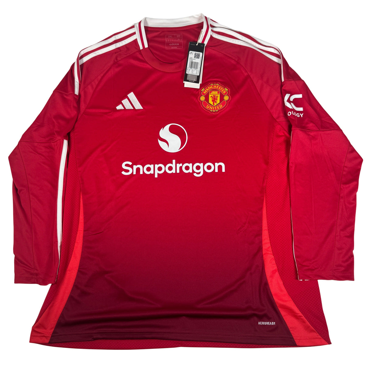 Manchester United 2024/2025 Home Long Sleeve Football Shirt XXL BNWT