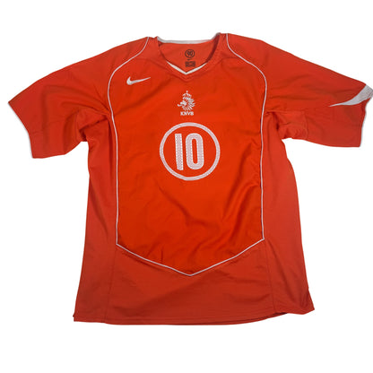 Van Nistelrooy 10 Netherlands 2004/2005/2006 Home Football Shirt XL