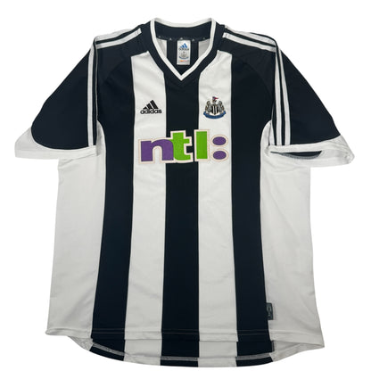 Newcastle United 2001/2002/2003 Home Football Shirt XL — full front view