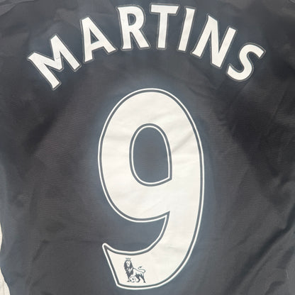 MARTINS 9 Newcastle United 2007/2008/2009 Home Football Shirt Small — back close-up