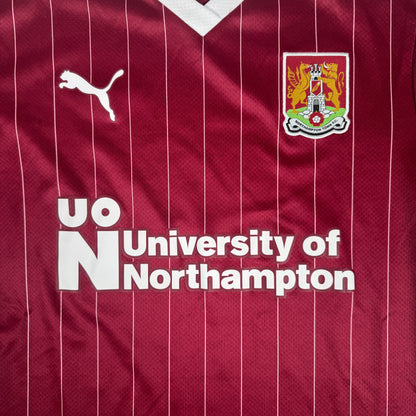 Northampton Town 2023/2024 Home Football Shirt Medium — front close-up