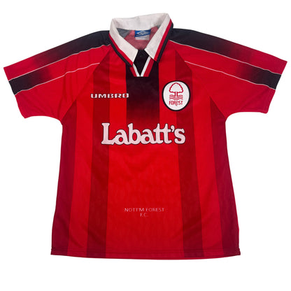 Nottingham Forest 1995/1996 Home Football Shirt Medium — full front view