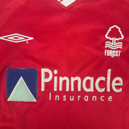 Nottingham Forest 2002/2003 Home Long Sleeve Football Shirt Small – Football Shirt Kingdom