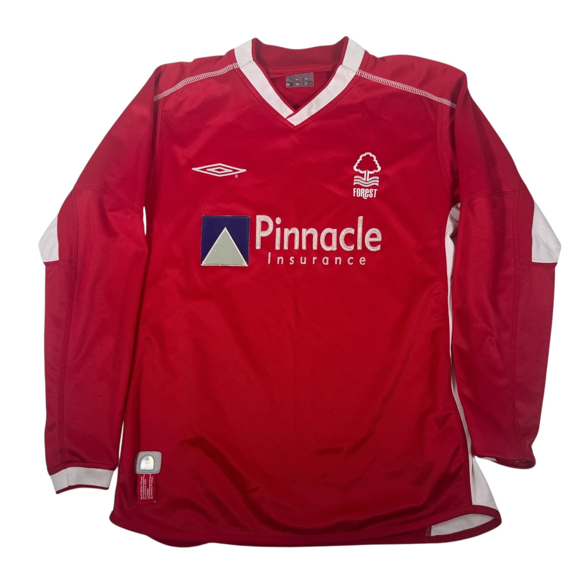 Nottingham Forest 2002/2003 Home Long Sleeve Football Shirt Small – Football Shirt Kingdom