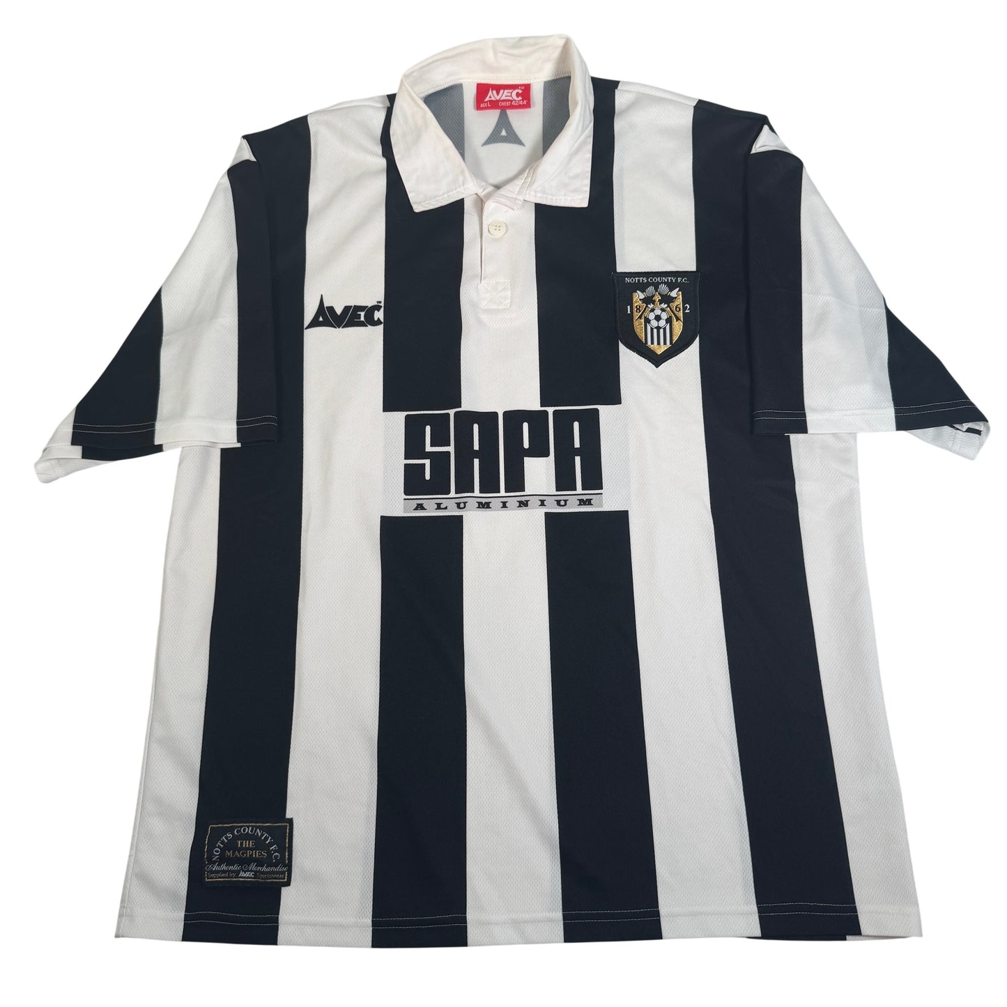 Notts County 1997/1998/1999 Home Football Shirt Large