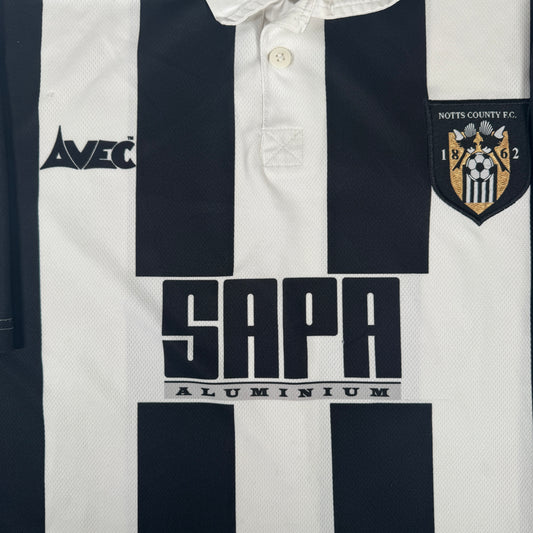 Notts County 1997/1998 Home Football Shirt Large – Football Shirt Kingdom