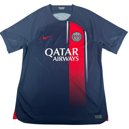 Front of Paris Saint-Germain 2023/2024 home football shirt, size Large